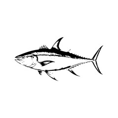 Silhouette of tuna