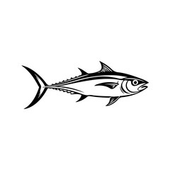 Silhouette of tuna