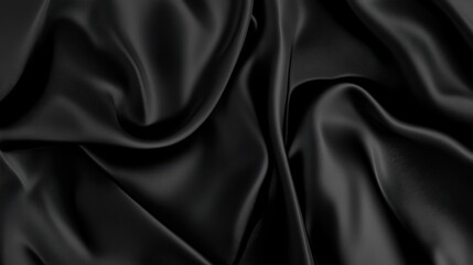 Obraz premium Deep Matte Black Background with Refined Velvety Texture, Offering a Luxurious and Premium Feel Without Harsh Reflections