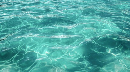 Fototapeta premium Sea Water Surface Texture with Gentle Ripples and Waves with Sunlight Reflections