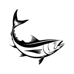 Silhouette of tuna