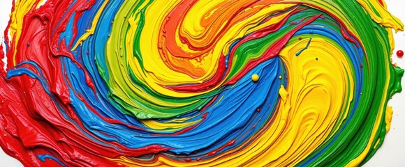 "Vivid Swirl – Abstract Paint Explosion"