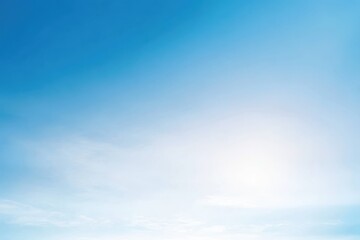 Obraz premium Smooth Blue-to-White Gradient Background Resembling a Calm and Clear Sky, Providing a Fresh and Airy Aesthetic