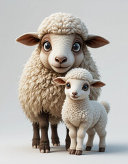 Obraz premium Tiny Grazer: Dwarf Sheep