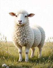 Obraz premium Tiny Grazer: Dwarf Sheep