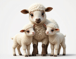 Obraz premium Tiny Grazer: Dwarf Sheep