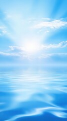 Obraz premium Smooth Blue-to-White Gradient Background Resembling a Calm and Clear Sky, Providing a Fresh and Airy Aesthetic