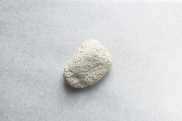 Overhead view of noodles dough on a white granite countertop, top view of homemade biang biang noodles, process of making hand pulled noodles