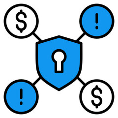 Fintech Security Icon For Design Elements