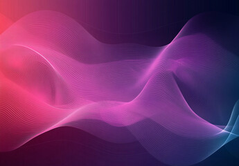 Fototapeta premium Abstract Minimalist: Purple and Pink Waves