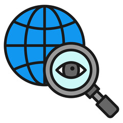 Global Oversight Icon For Design Elements