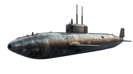 a detailed 3d rendering of a submarine. showcasing its streamlined design and features such as antennas and a conning tower submarines are primarily used for military purposes. including stealth opera