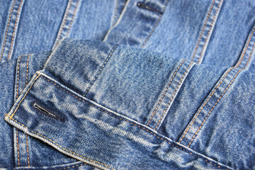 Naklejka premium blue denim texture background, jean fashion style