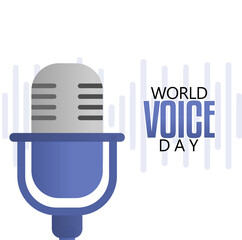 vector graphic of World Voice Day ideal for World Voice Day celebration