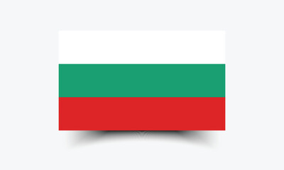 Flag of Bulgaria. Bulgaria flag official size and color standards vector illustration