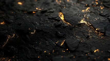 Premium Black and Gold Metallic Background with Organic Shapes, Elegant Gradient, Shiny Texture
