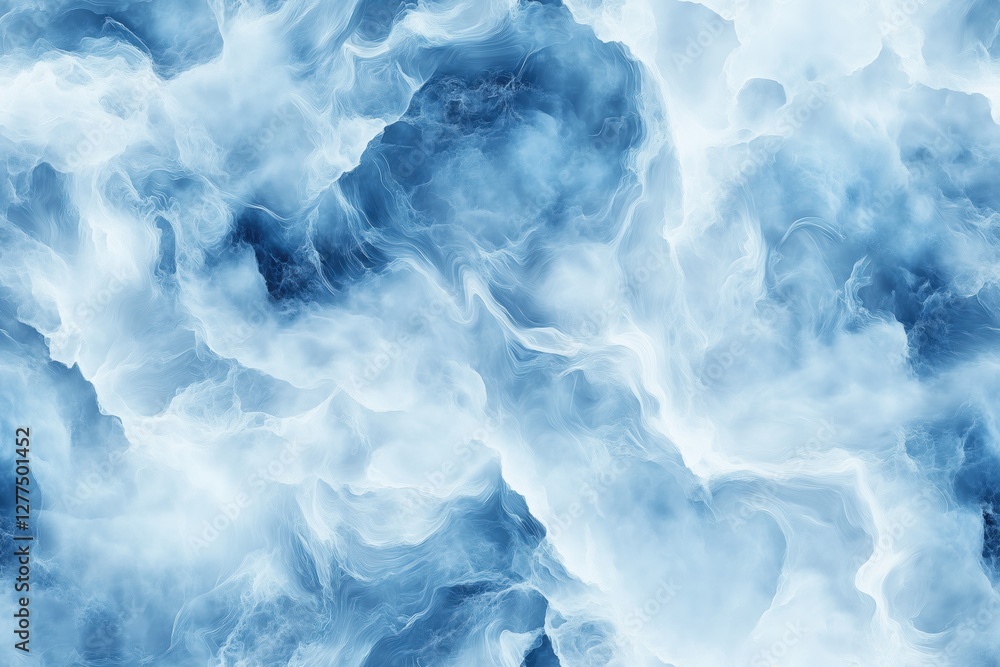 Poster seamless blue lace agate mesmerizing abstract background featuring swirling clouds of blue and white