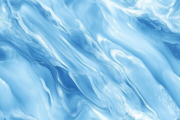 Fototapeta premium Seamless Blue Lace Agate smooth, flowing abstract background featuring shades of blue and white, resembling water or waves. The texture is soft and fluid, creating a calming effect.