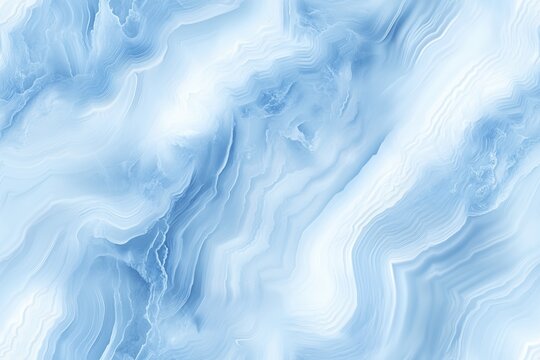 Seamless Blue Lace Agate smooth, abstract background featuring soft blue and white waves, creating a serene and calming effect. Ideal for use in design projects requiring a tranquil aesthetic.