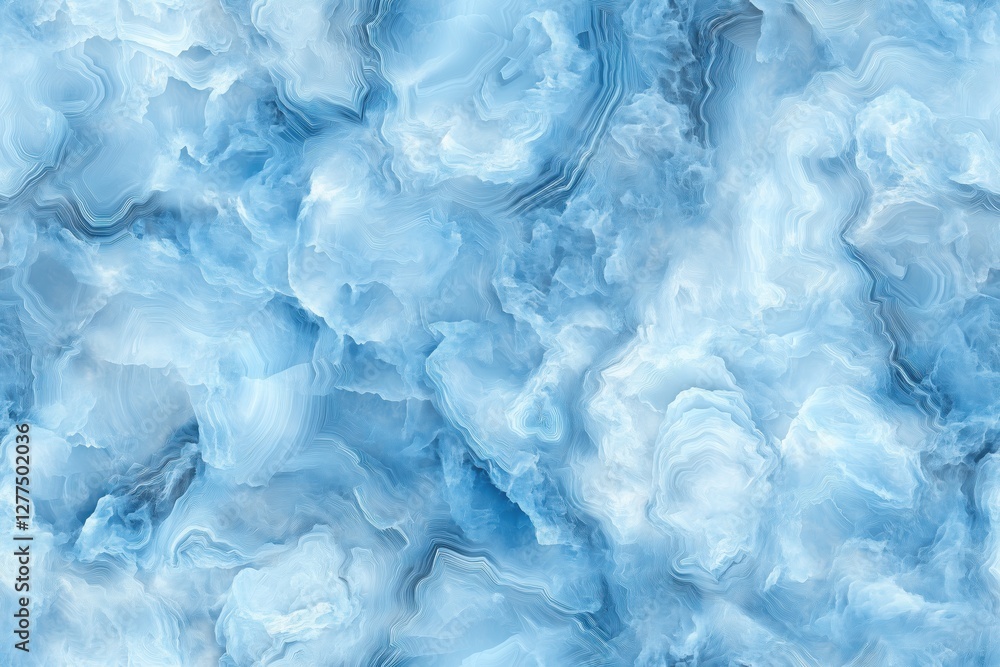 Poster seamless blue lace agate beautiful abstract background featuring swirling patterns of light and dark