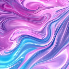 Naklejka premium This abstract swirling liquid marble texture in vibrant colors showcases dynamic motion and fluid energy. AI generative