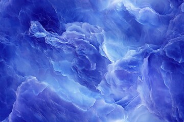 Obraz premium Seamless Sodalite abstract background featuring swirling shades of blue and purple, resembling fluid or smoke. The texture is soft and ethereal, creating a sense of depth and movement.