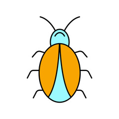 insects icons  symbol vector elements for infographic web