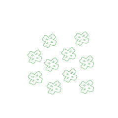 st patrick's day leaf pattern