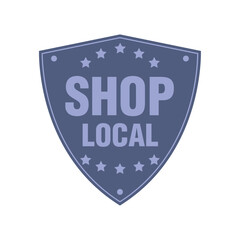 Shop local shield badge icon