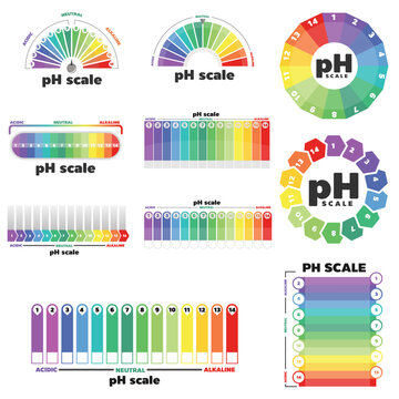 Acid Alkaline pH Scale Diagram.