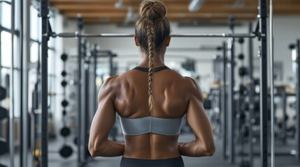 Chronic back pain relief through strength training in a gym. Featuring muscle development and pain relief