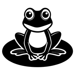 frog on a white background