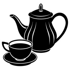 teapot and cups