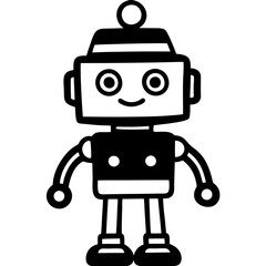 Fototapeta premium funny cartoon robot