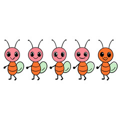 Obraz premium funny cartoon bee