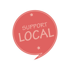 Support local circle badge icon