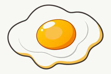 fried egg vector illustration