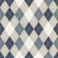 Fototapeta premium Geometric pattern design textile art digital illustration studio setting aesthetic view modern textile concepts