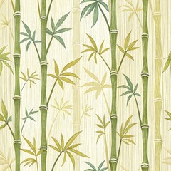 Elegant bamboo forest pattern illustration nature inspired digital art serene environment close-up tranquility concept