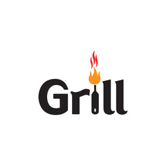 yum ,tune, grill, bite, cheif creative logo design