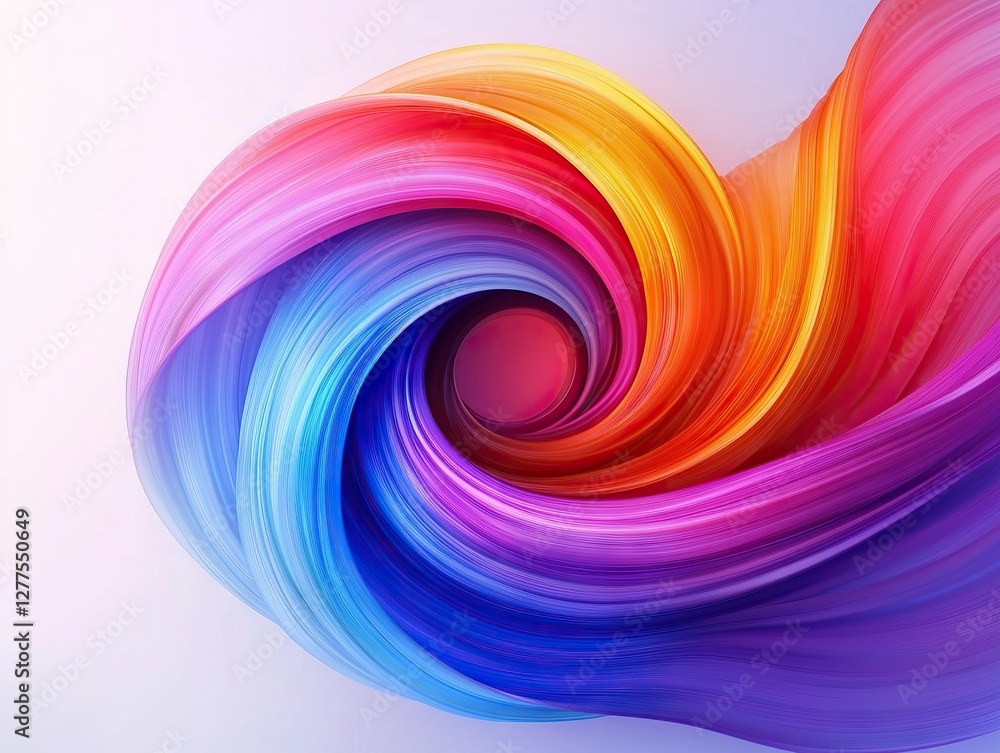 Poster vibrant color swirl art digital art abstract design creative environment close-up view visual concep