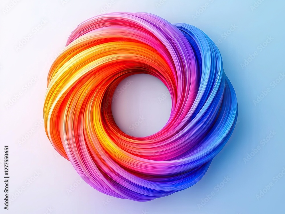Poster dynamic color swirl art abstract design digital artwork vibrant environment eye-level view artistic 