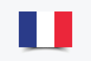 Flag of France. France flag official colors and proportion digital vector illustration
