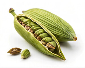 Exotic Organic Spices, Vegetables & Fruits &ndash; Natural Food Flat Lay from South Asia.