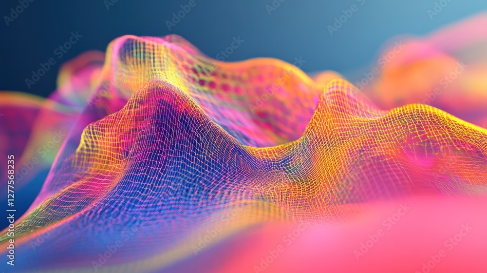 Poster abstract background with colorful lines