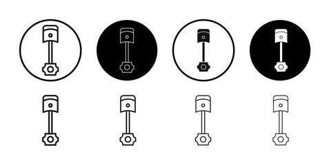 piston icon line art vector