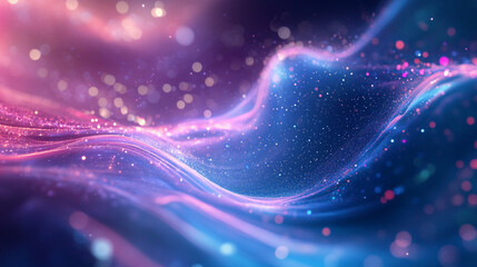 【Generated by AI】Ethereal Cosmic Lights - Dreamy Abstract Neon Glow