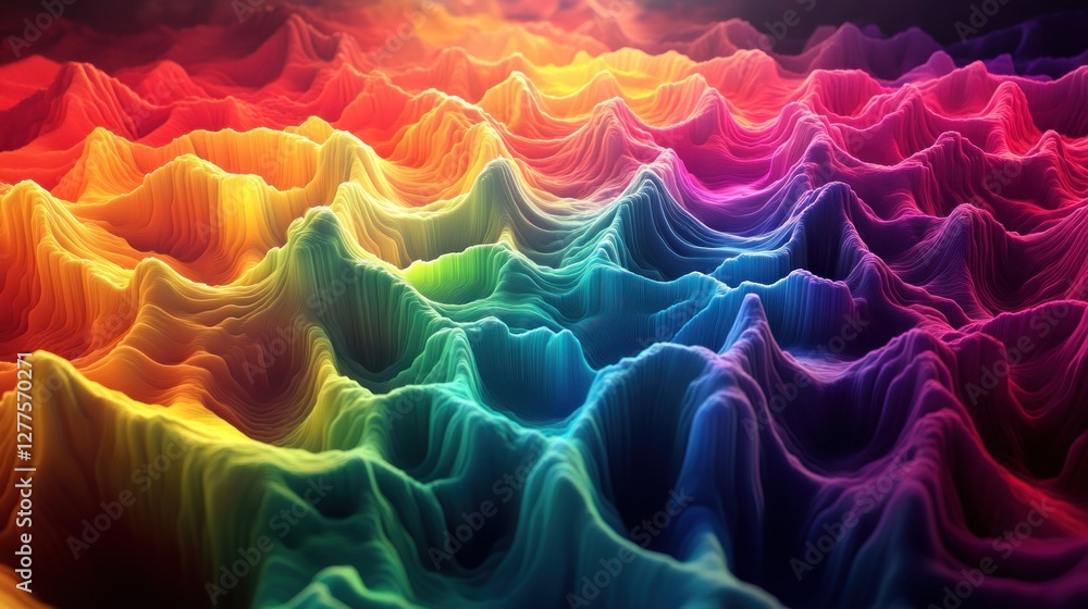 Poster abstract background with glowing lines