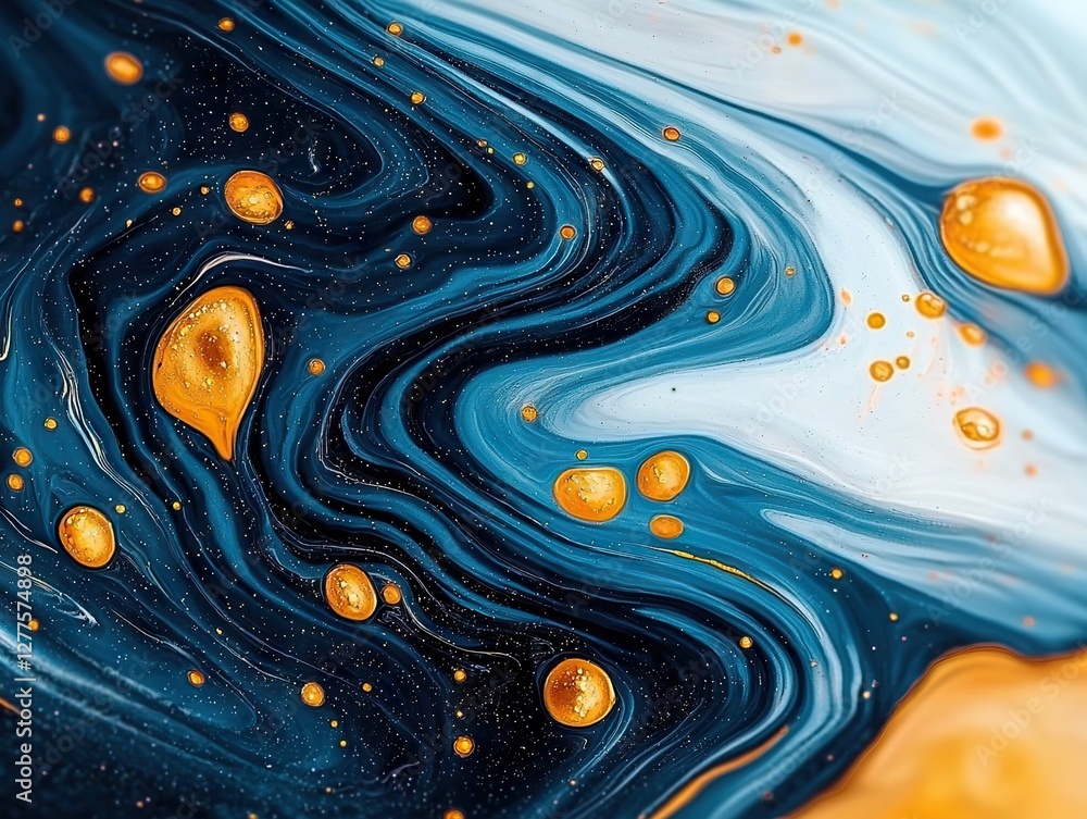 Poster dynamic fluid art patterns abstract background digital artwork vibrant environment close-up view col