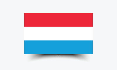 Flag of Luxembourg. Luxembourg flag official colors and proportion digital vector illustration